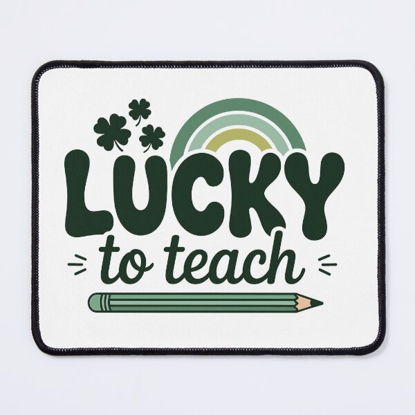 Item preview, One Lucky Teacher designed and sold by SamorSwag.