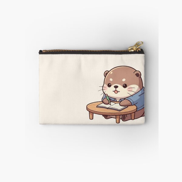 Item preview, Adorable Otter Writing in a Notebook - Cute Animal Art for Nature and Writing Lovers designed and sold by soletstudio.