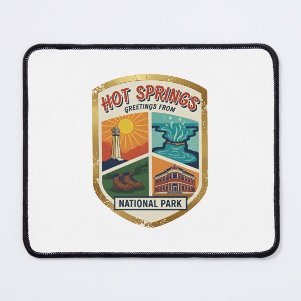 Item preview, Hot Springs National Park Warm Cascade Bluff Walk ark designed and sold by Simsimah26Parks.