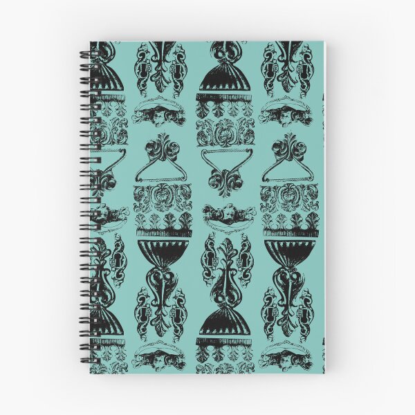 Item preview, Antique Furniture Decorations Stripe Black on Teal designed and sold by Digitalmyth's Designs.