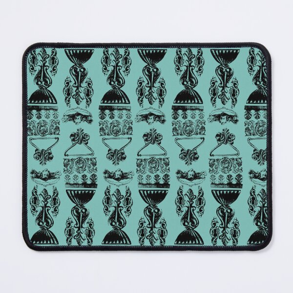 Item preview, Antique Furniture Decorations Stripe Black on Teal designed and sold by Digitalmyth's Designs.