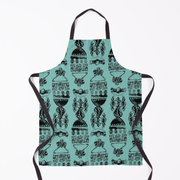 Item preview, Antique Furniture Decorations Stripe Black on Teal designed and sold by Digitalmyth's Designs.