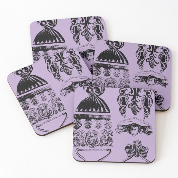 Item preview, Antique Furniture Decorations Stripe Mauve designed and sold by Digitalmyth's Designs.
