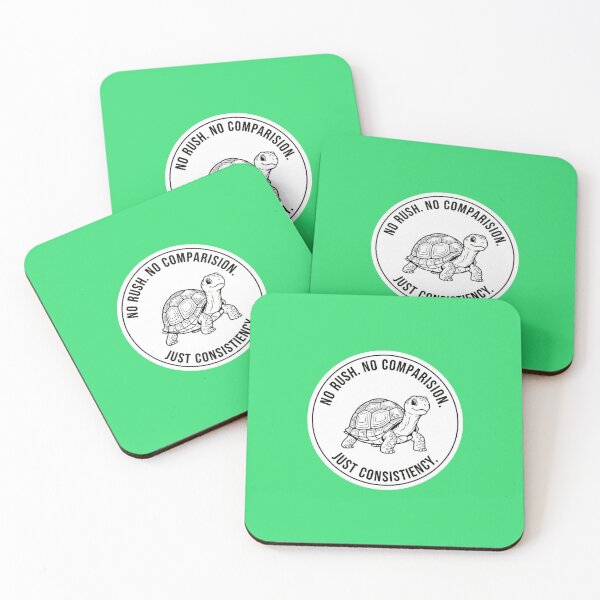 Item preview, No Rush No Comparison Just Consistency Turtle Sticker designed and sold by Scro-Ciob-Shop.