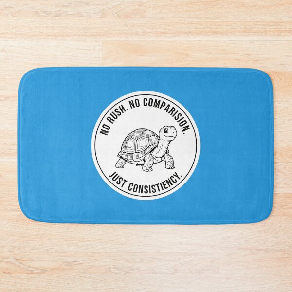 Item preview, No Rush No Comparison Just Consistency Turtle Sticker designed and sold by Scro-Ciob-Shop.