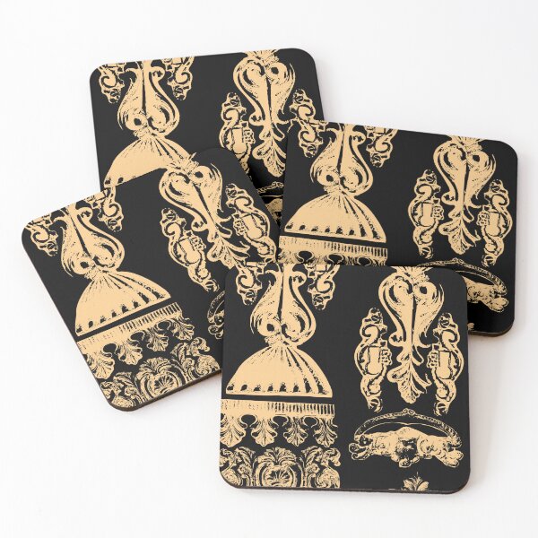Item preview, Antique Furniture Decorations Stripe Gold on Black designed and sold by Digitalmyth's Designs.