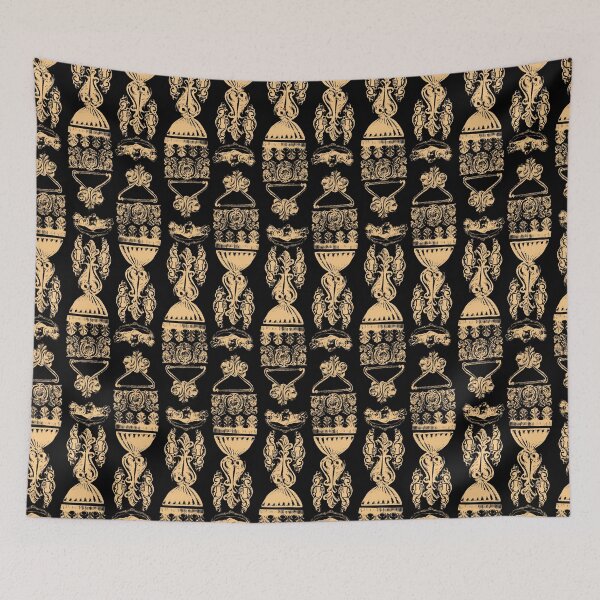 Item preview, Antique Furniture Decorations Stripe Gold on Black designed and sold by Digitalmyth's Designs.