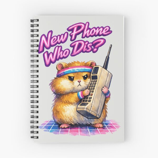 Item preview, New Phone Who Dis? - Retro Hamster Meme designed and sold by DigitalGlade.