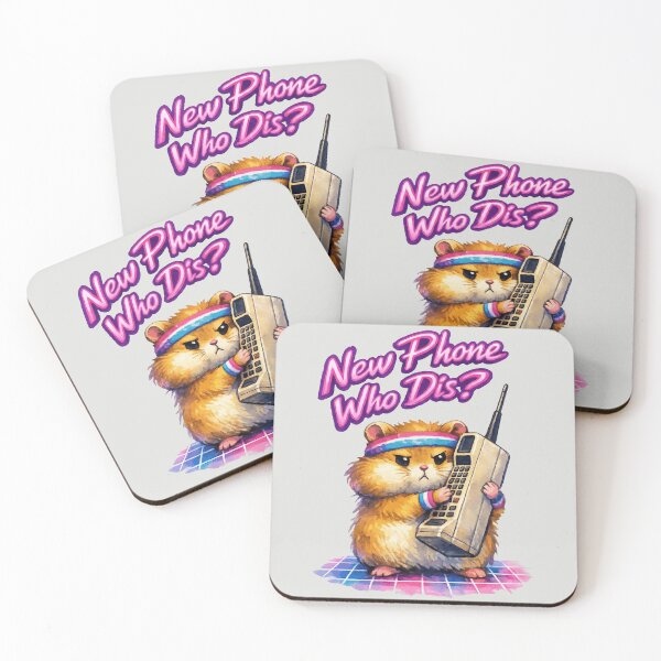Item preview, New Phone Who Dis? - Retro Hamster Meme designed and sold by DigitalGlade.