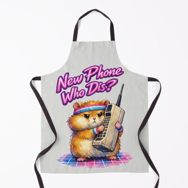 Item preview, New Phone Who Dis? - Retro Hamster Meme designed and sold by DigitalGlade.