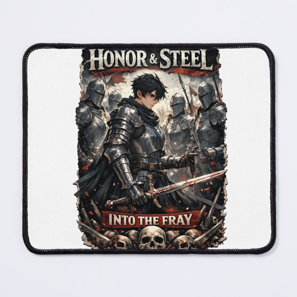 Item preview, Honor & Steel – Into The Fray Medieval Knight Poster designed and sold by ustylelab.