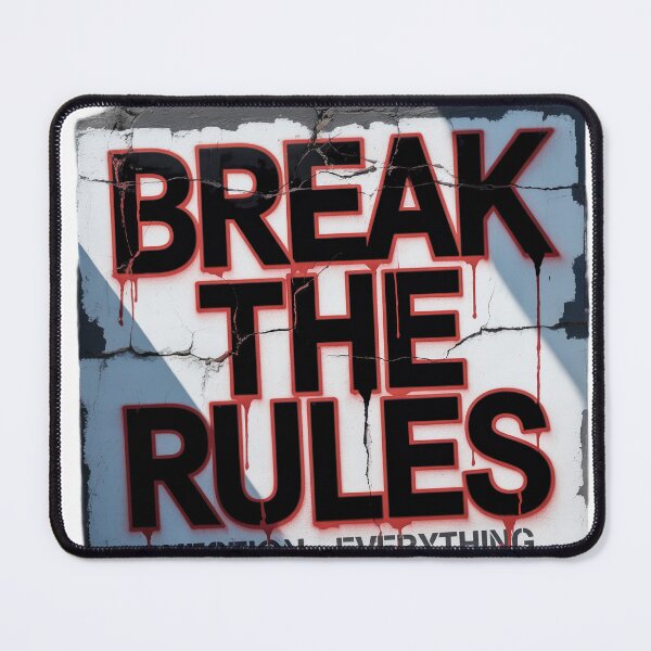 Item preview, Break The Rules | Question Everything Wall graphic designed and sold by JSArtDesign.