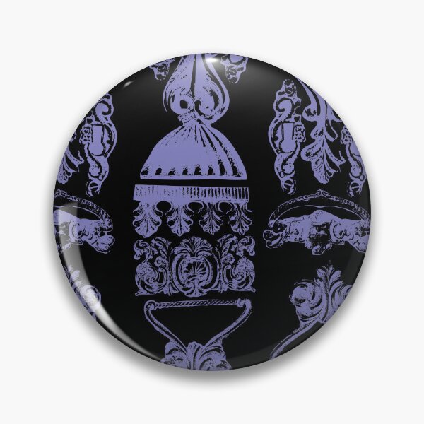 Item preview, Antique Furniture Decorations Stripe Purple on Black designed and sold by Digitalmyth's Designs.