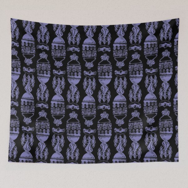 Item preview, Antique Furniture Decorations Stripe Purple on Black designed and sold by Digitalmyth's Designs.