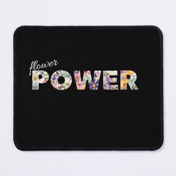 Item preview, Flower Power Retro Floral Typography designed and sold by A-Szczesniak.