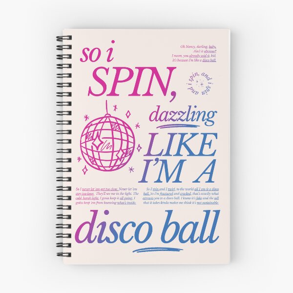 Item preview, 'DISCO BALL' (WAISS #2) lyric design designed and sold by Stagey Aesthetics.
