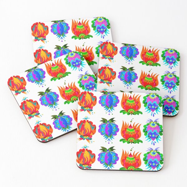 Item preview, Decorative flowers, folklore style ornement, motif designed and sold by Mevissart.