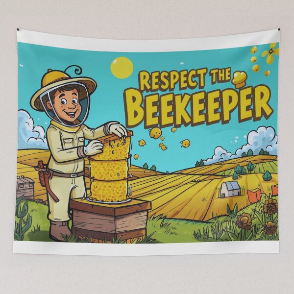 Item preview, Respect the Beekeeper – Cute Honey Bee Farmer designed and sold by ShadyArfaa.