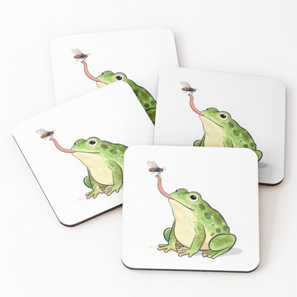 Item preview, Frog Catching a Fly with its Tongue designed and sold by Maria Dryfhout.