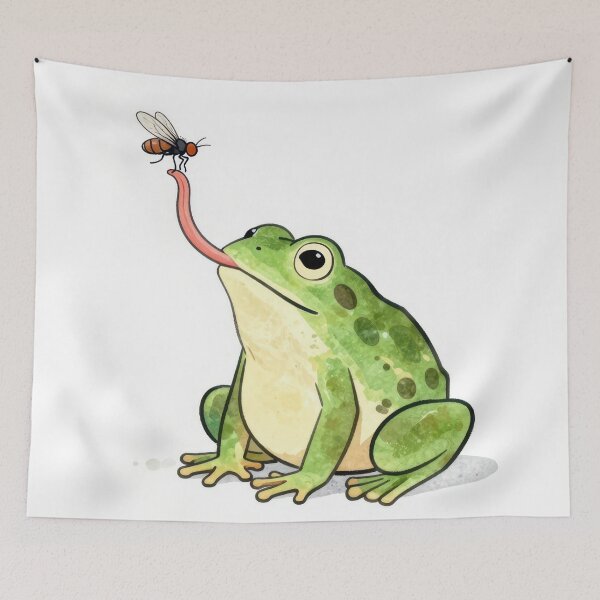 Item preview, Frog Catching a Fly with its Tongue designed and sold by Maria Dryfhout.