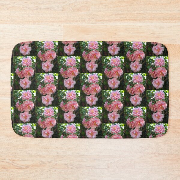 Item preview, Variegated Pink and White Herme Camellia Blossoms Dancing on the Tree designed and sold by JoyousArt4u.