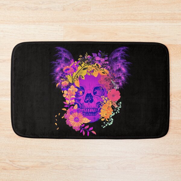 Item preview, Colorful Neon Floral Skull Graphic T-Shirt – Alternative Aesthetic designed and sold by SKULLARTISTRY.