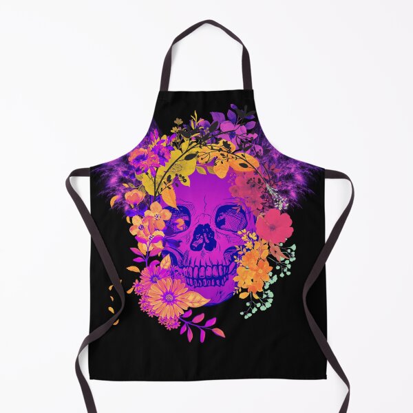 Item preview, Colorful Neon Floral Skull Graphic T-Shirt – Alternative Aesthetic designed and sold by SKULLARTISTRY.