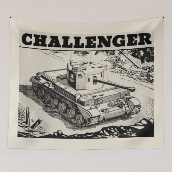 Item preview, Challenger A30 WWII British Tank Scene Art designed and sold by MilitaryMart.
