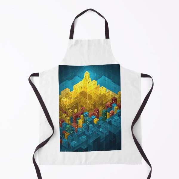 Item preview, Isometric Yellow and Blue City Blocks designed and sold by Piotrek0001.