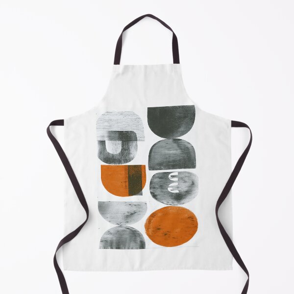 Item preview, Abstract Orange and Grey Semi Circles designed and sold by Piotrek0001.