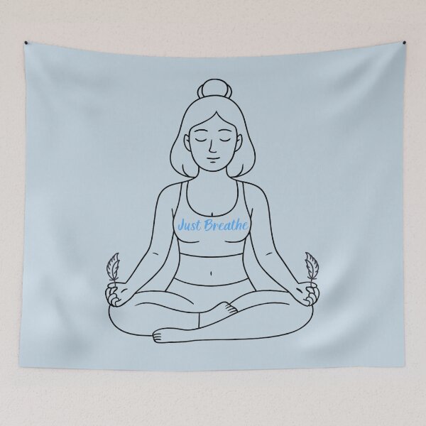 Item preview, A yogi in the lotus flower pose with a message for you. designed and sold by Knock on my door.