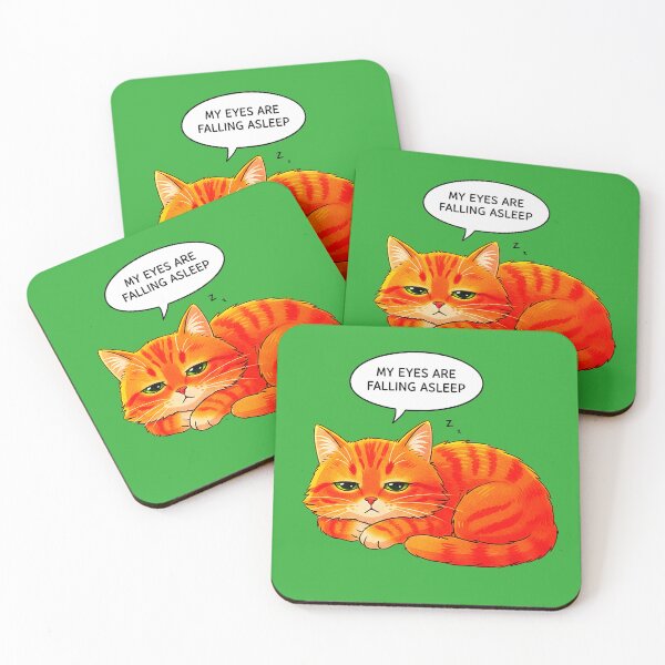 Item preview, Sleepy Ginger Cat | My Eyes Are Falling Asleep | RS Positive Series designed and sold by RS-Globalist-.
