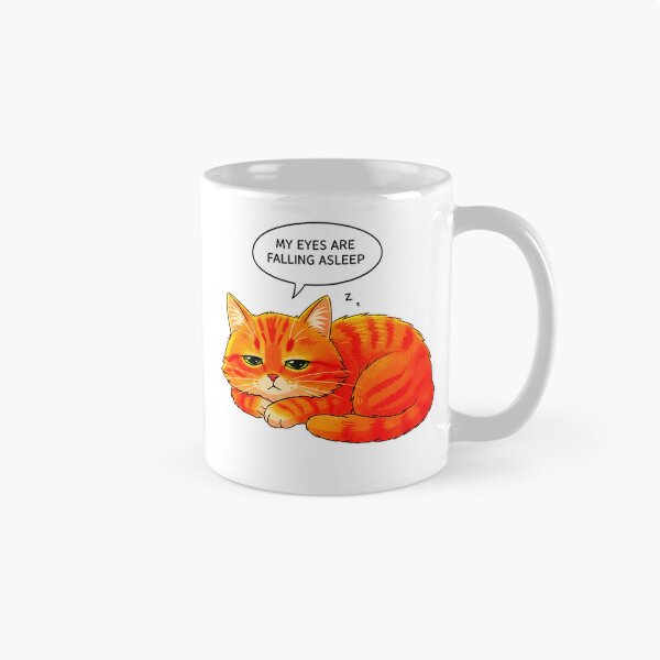 Item preview, Sleepy Ginger Cat | My Eyes Are Falling Asleep | RS Positive Series designed and sold by RS-Globalist-.