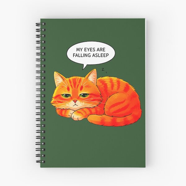 Item preview, Sleepy Ginger Cat | My Eyes Are Falling Asleep | RS Positive Series designed and sold by RS-Globalist-.