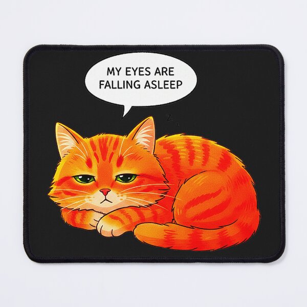 Item preview, Sleepy Ginger Cat | My Eyes Are Falling Asleep | RS Positive Series designed and sold by RS-Globalist-.