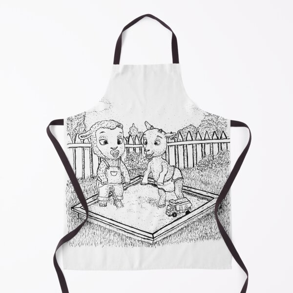 Item preview, Lamb and Goat Kids Playing in Sandbox designed and sold by wbhny.