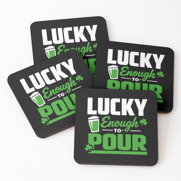 Item preview, Lucky Enough to Pour Irish designed and sold by FreshVibe Prints.