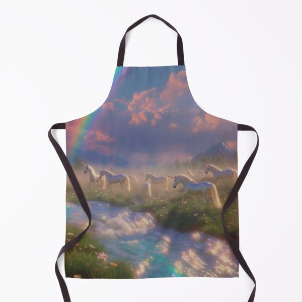 Item preview, Magical unicorn Enchanted stream rainbow designed and sold by Fairy's and Dragons .