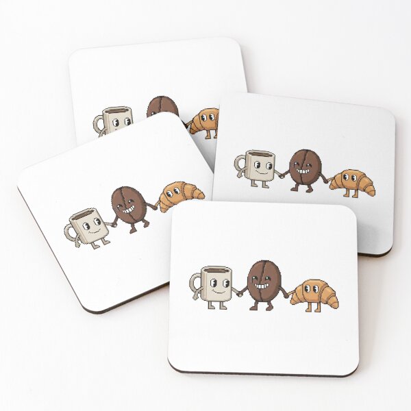 Item preview, Cute Breakfast Friends Coffee And Croissant designed and sold by AnnDesignStudio.