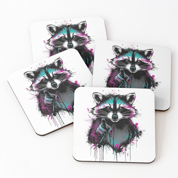 Item preview, Urban Outlaw: The Graffiti Raccoon designed and sold by christinmrose.