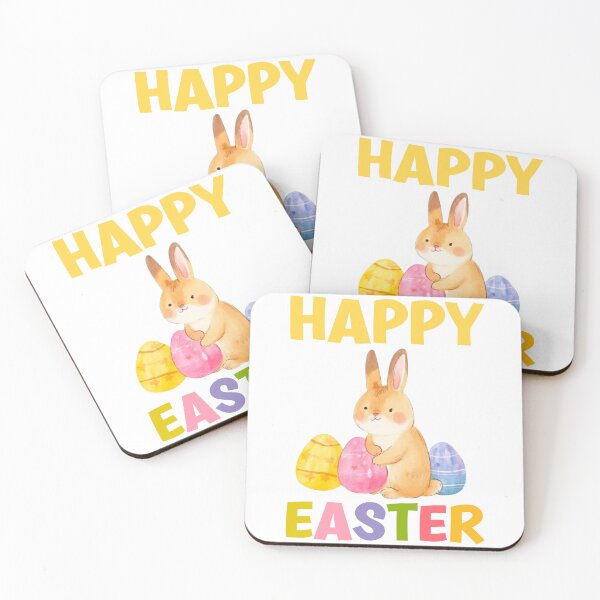 Item preview, Cute Happy Easter Bunny designed and sold by FurrFunPrints.
