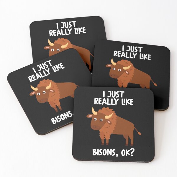 Item preview, I Just Really Like Bisons Ok? designed and sold by GabbyKash.