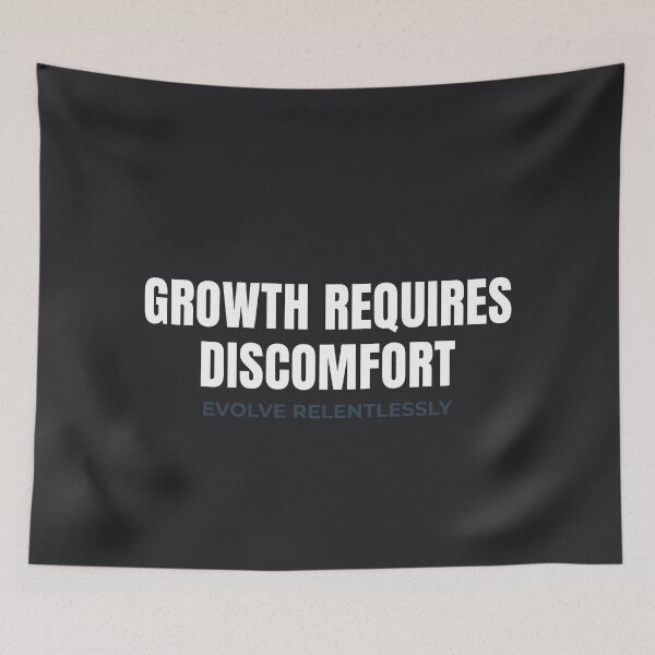 Item preview, Growth Requires Discomfort Motivational Shirt – Evolve Relentlessly Mindset Quote Gift for Personal Development designed and sold by MillionaireGenZ ⭐⭐⭐⭐⭐ (5.0).