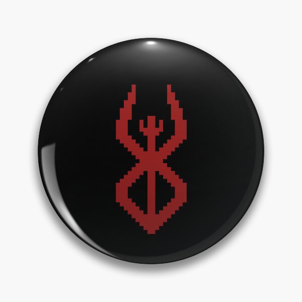 Item preview, Pixelise Berserk Brand of Sacrifice Symbol – Dark Fantasy Anime Manga Sigil designed and sold by ArminGreen.