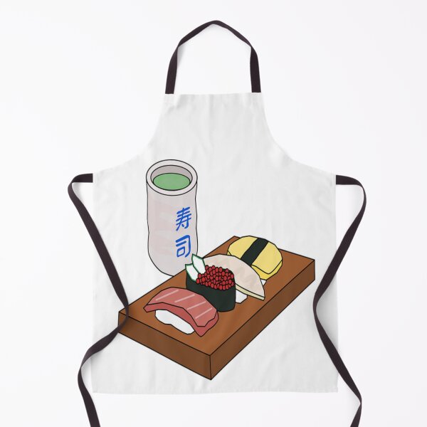Item preview, Sushi & Green Tea Lovers – Authentic Japanese Food Art Print designed and sold by oceantospace.