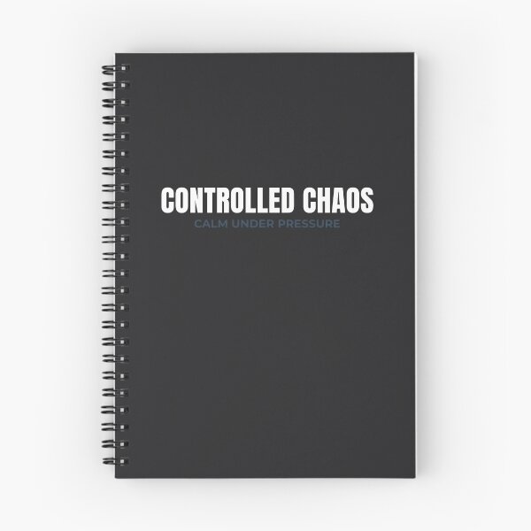 Item preview, Controlled Chaos Quote Shirt – Calm Under Pressure Motivational Apparel for Leaders and Resilient Minds designed and sold by MillionaireGenZ ⭐⭐⭐⭐⭐ (5.0).