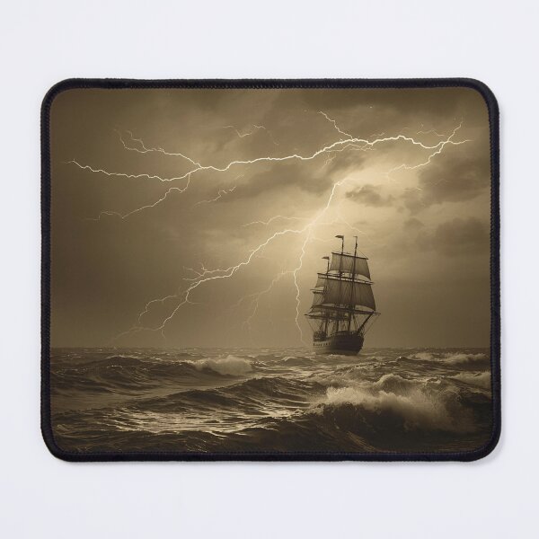 Item preview, Galleon with Lightning designed and sold by RisingWolfStudio.