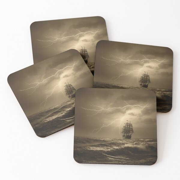Item preview, Galleon with Lightning designed and sold by RisingWolfStudio.