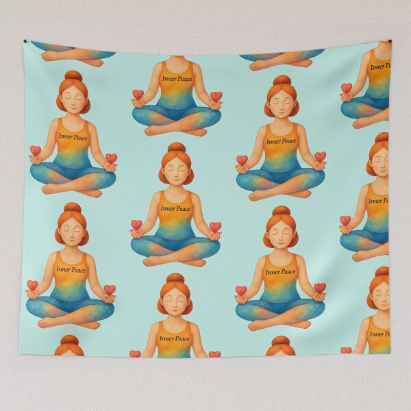 Item preview, A yogi in the lotus flower pose with a message for you. designed and sold by Knock on my door.