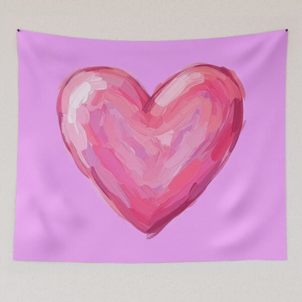 Item preview, Pink heart on pink designed and sold by Redfearn Studio.